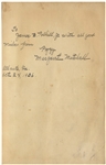 Margaret Mitchell Signed Copy of ''Gone With the Wind'' -- With PSA/DNA COA